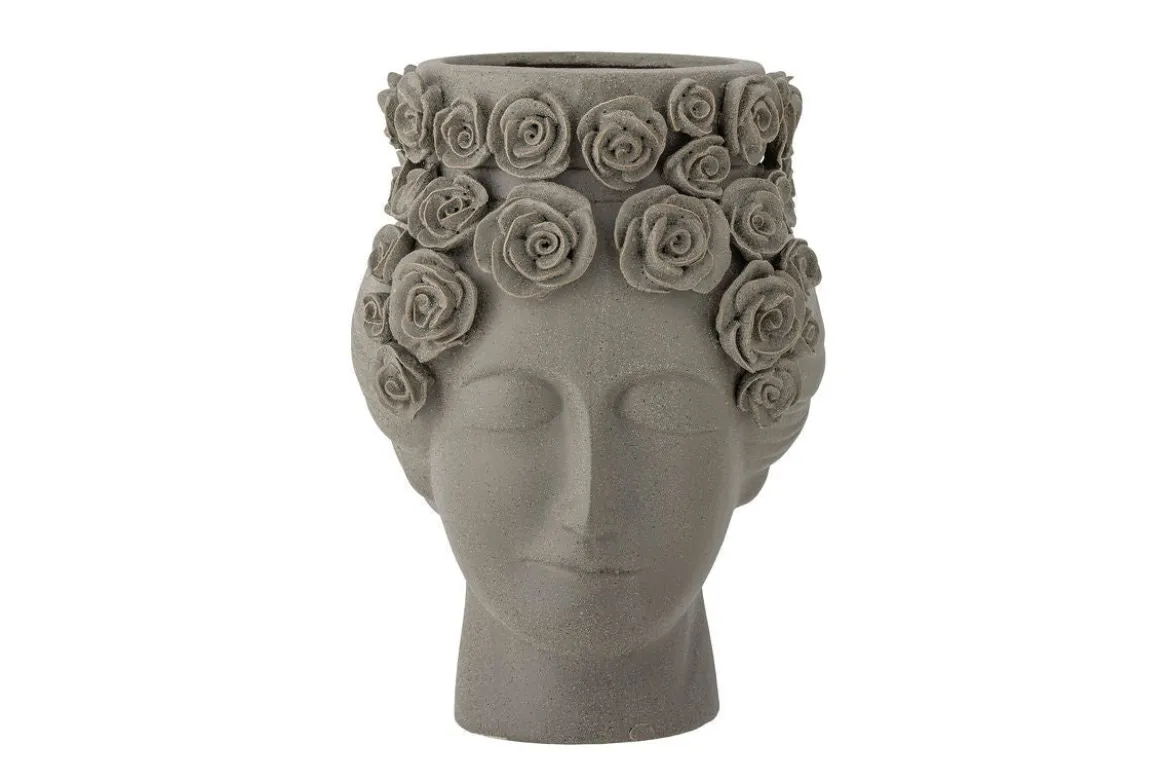 Vase „Selin“ – Graues Steingut