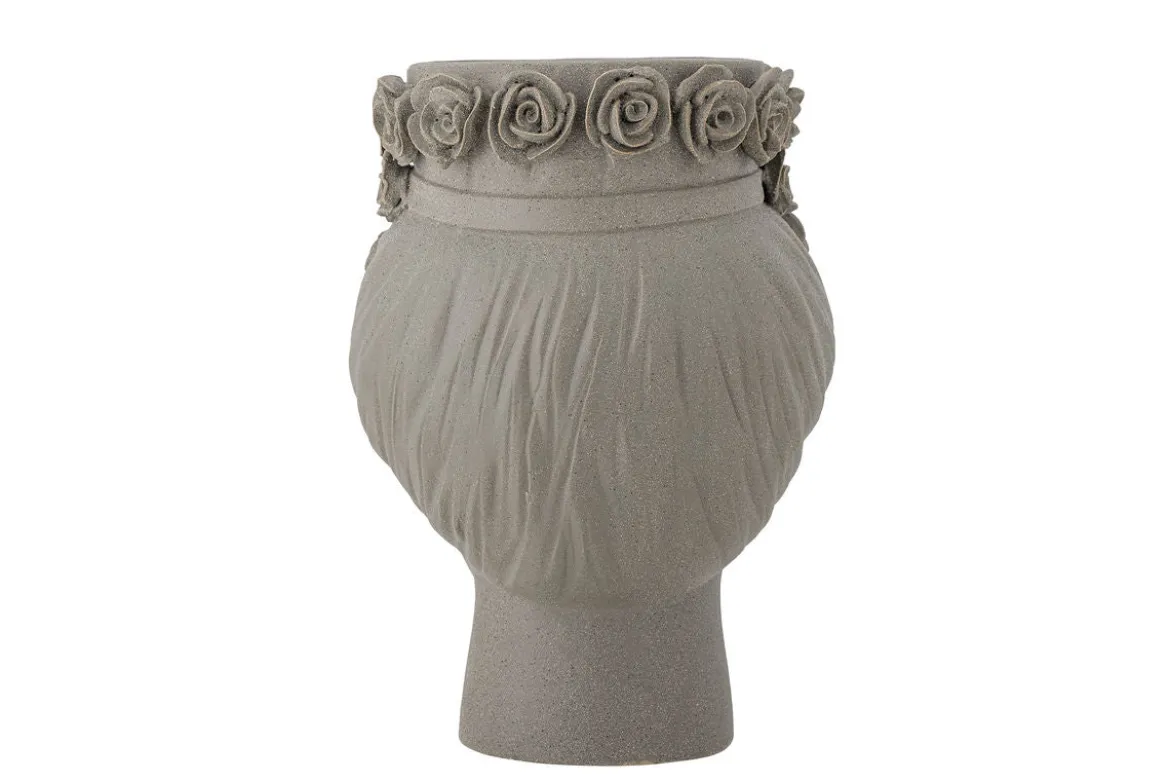 Vase „Selin“ – Graues Steingut