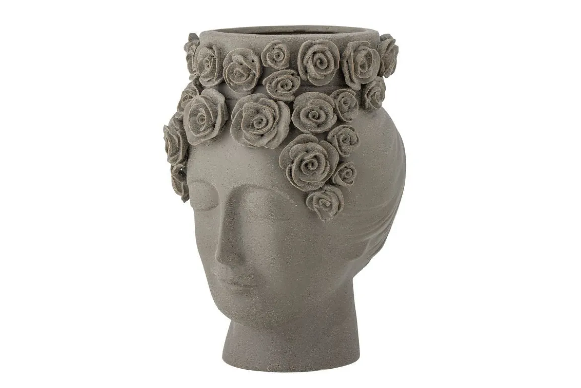 Vase „Selin“ – Graues Steingut
