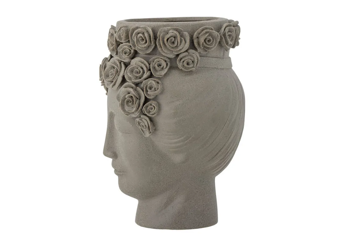 Vase „Selin“ – Graues Steingut