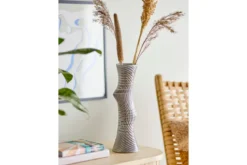 Vase „Serava“ – Graues Steingut