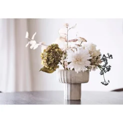 Vase Solana – Beige-Braun aus Zement