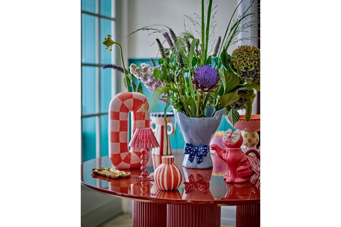 Vase „Solea“ – Orangefarbene Keramik
