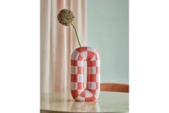 Vase „Solea“ – Orangefarbene Keramik