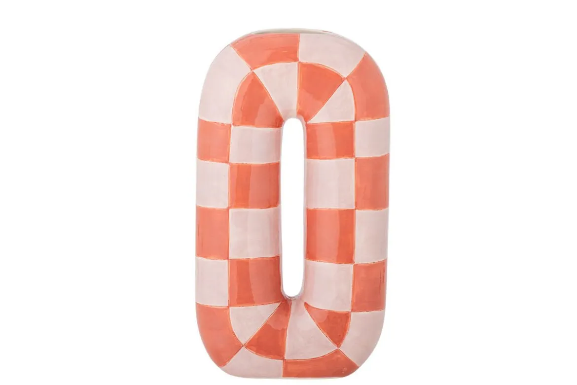 Vase „Solea“ – Orangefarbene Keramik