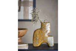 Vase „Solena“ – Steingut in Braun