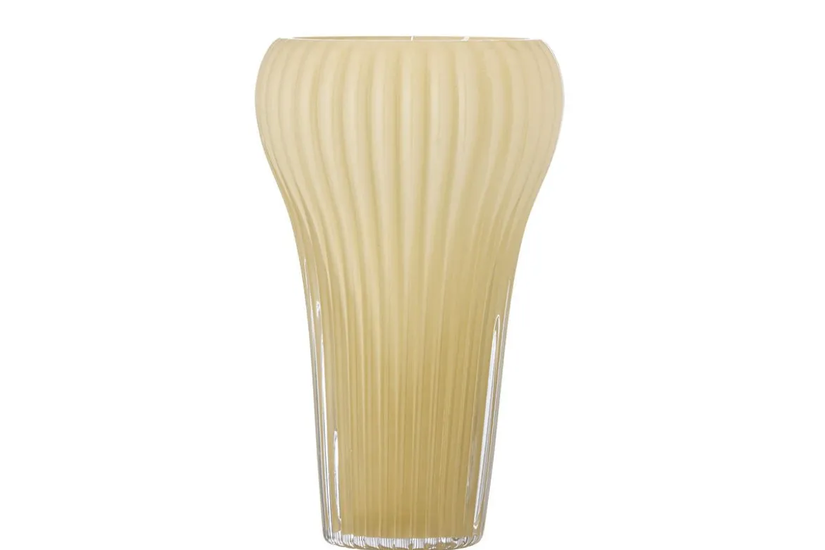 Vase „Solene“ – Gelbes Glas