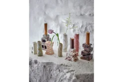 Vase „Tavik“ – Steingut mit reaktiver Glasur (4er-Set)