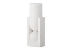 Vase „Timeshell“ – weißes Steingut