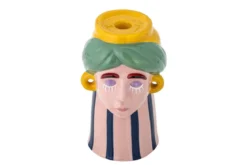 Vase „Wonda“ – skulpturales Steingut