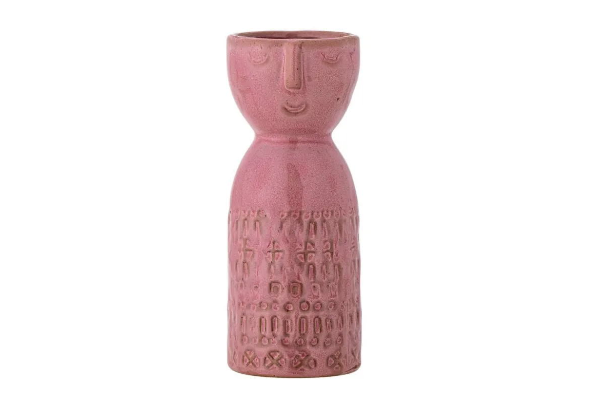 Vase Yara - Pink, aus Steingut