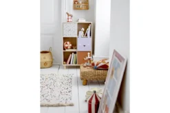 Wandbild Jasmin - Kinderzimmer-Deko im weißen Holzrahmen