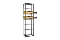 Wand-Weinregal Siggy – Metall-Design in Mattschwarz