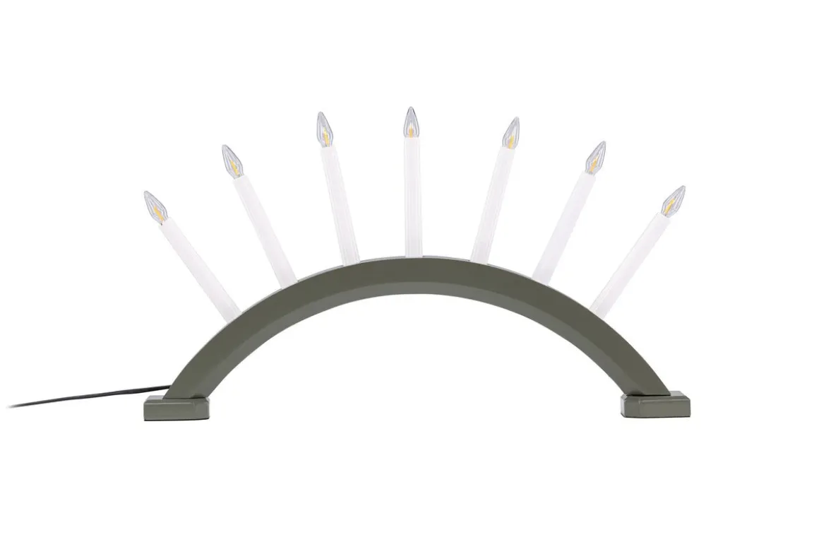 Weihnachtsbeleuchtung Elira - Adventskerzenhalter mit 7 Kerzen