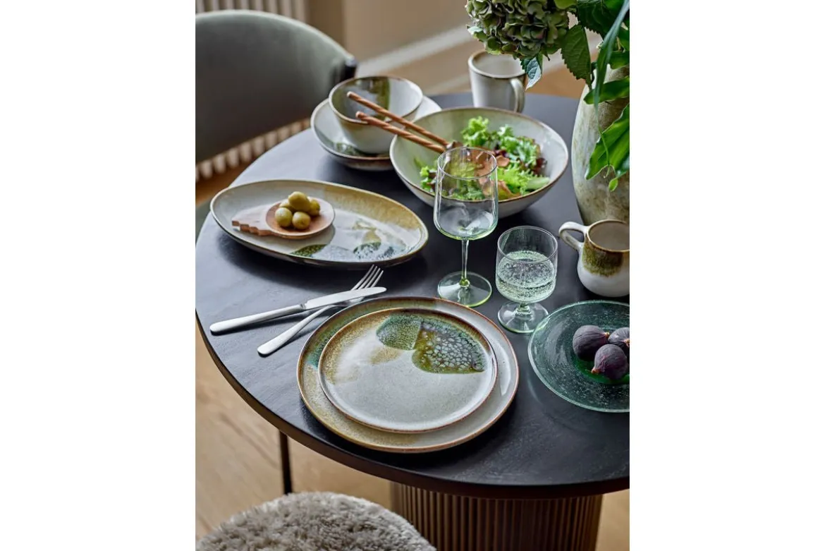 Weingläser Olivia – mit goldgrünen Stielen (6er-Set)