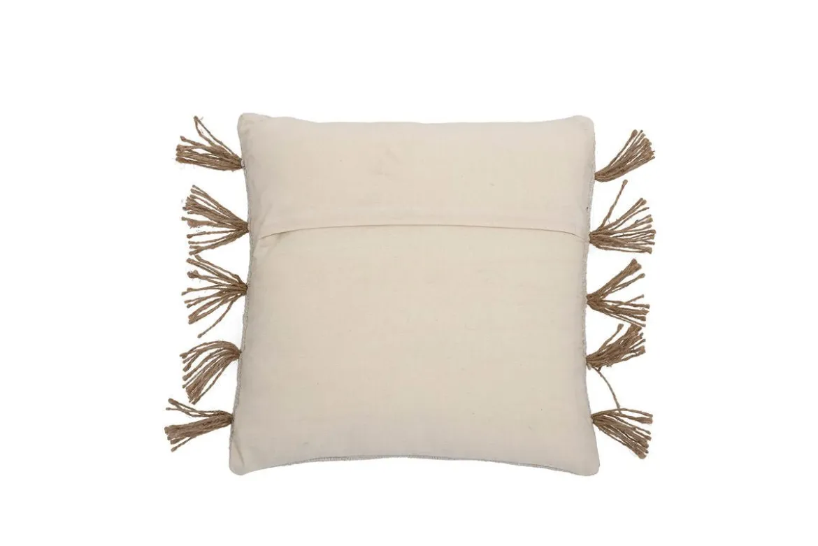 Zierkissen Alento – Naturdesign aus recycelter Baumwolle mit Jute-Details