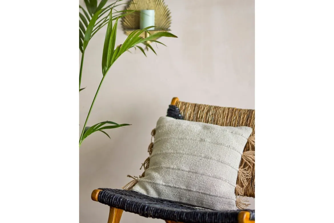Zierkissen Alento – Naturdesign aus recycelter Baumwolle mit Jute-Details