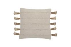 Zierkissen Alento – Naturdesign aus recycelter Baumwolle mit Jute-Details