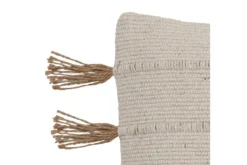 Zierkissen Alento – Naturdesign aus recycelter Baumwolle mit Jute-Details