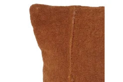 Zierkissen Arden – Baumwollkissen in Braun mit Patchwork-Optik