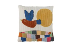 Zierkissen Birdy - Baumwollkissen mit Vogelmotiv