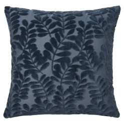 Zierkissen Brunvella – mit Floralen Relief-Muster in Blau