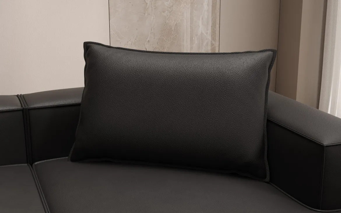 Zierkissen Lesley 45x80 in Echtleder