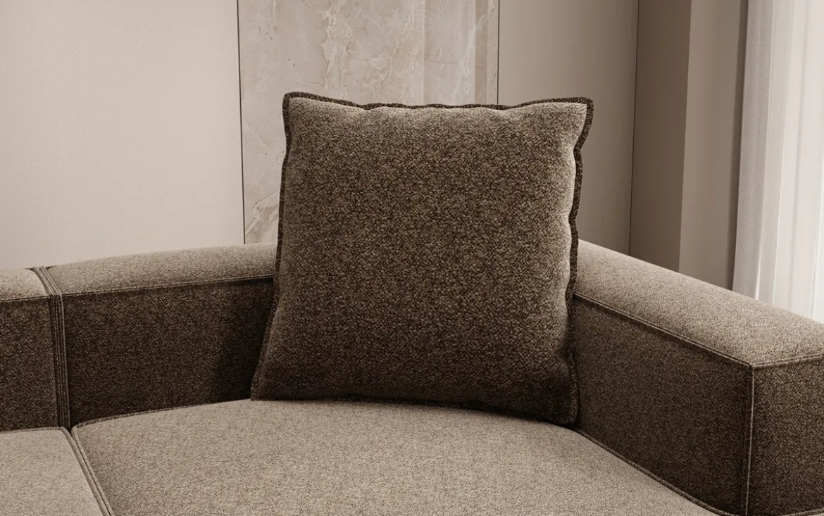 Zierkissen Lesley 60x60 in Strukturstoff