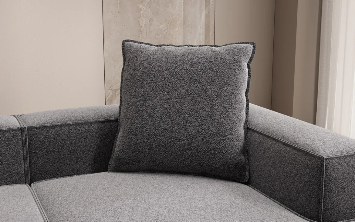 Zierkissen Lesley 60x60 in Strukturstoff