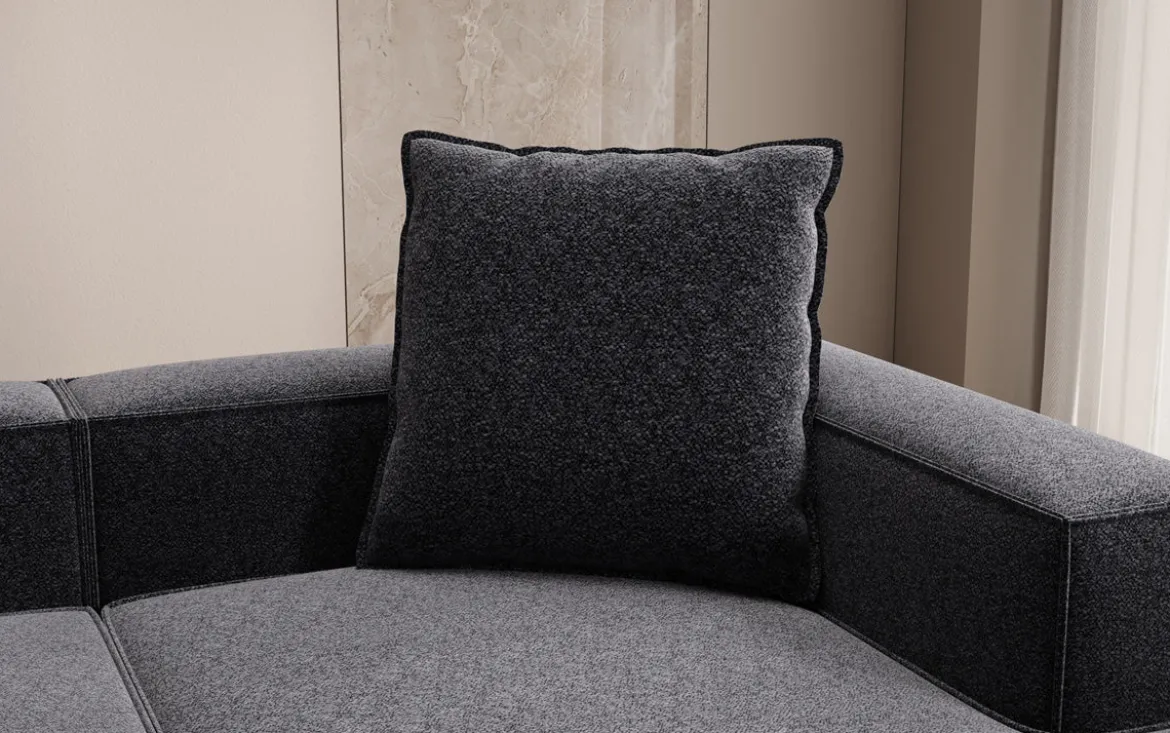 Zierkissen Lesley 60x60 in Strukturstoff