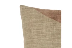 Zierkissen Lova – Baumwollkissen in Braun mit Struktur und Print