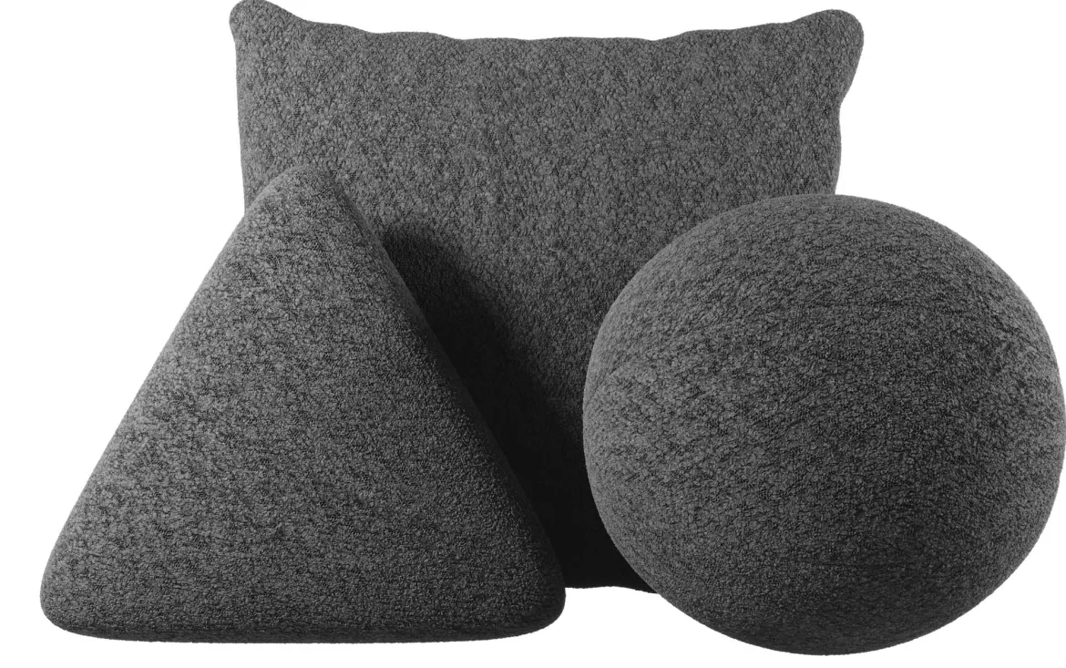 Zierkissen Set Gava/Sphere/Nook aus Bouclé