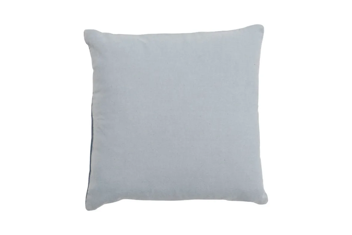 Zierkissen Skagen – Samtpatchwork in Blautönen